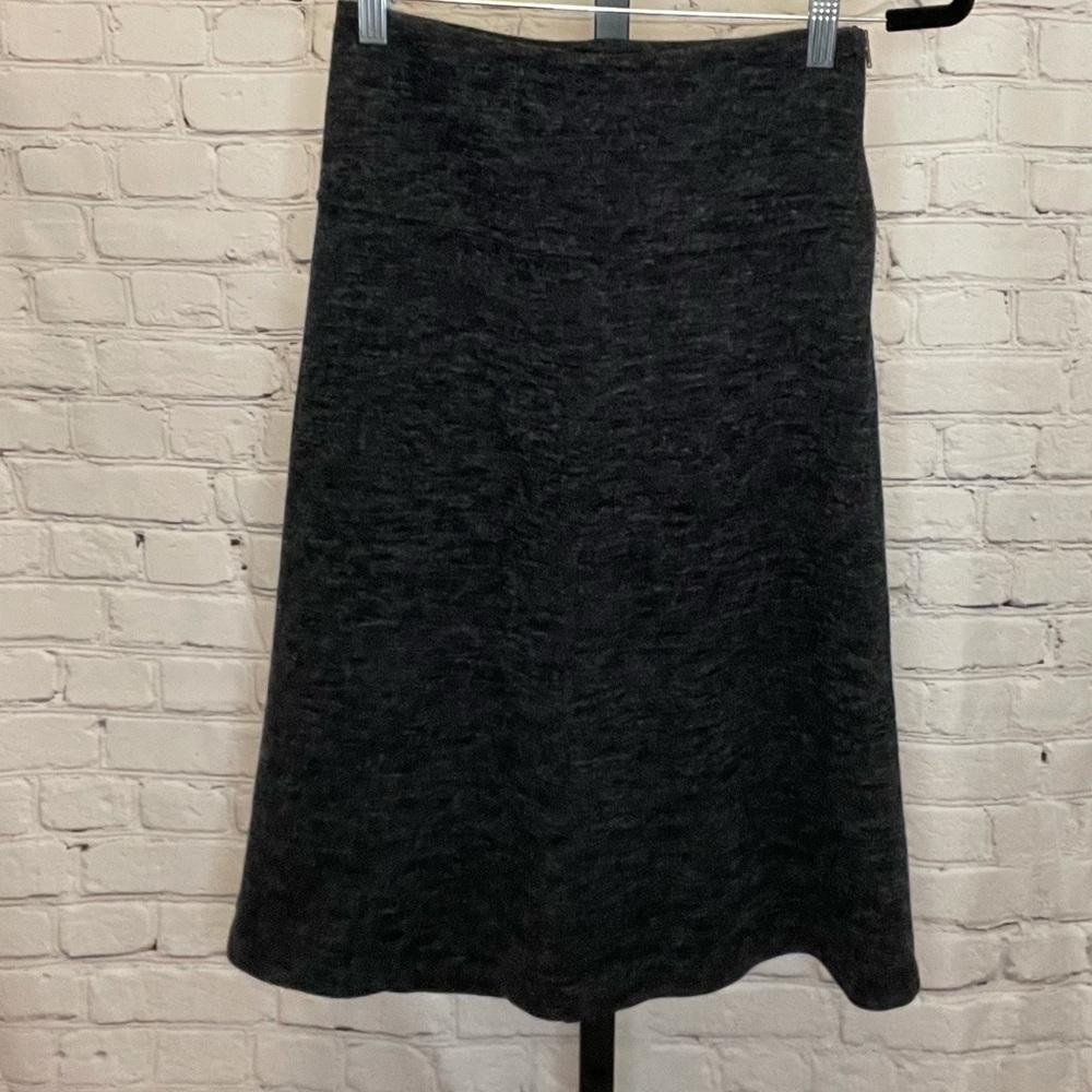 Loft Dark Grey Midi Skirt